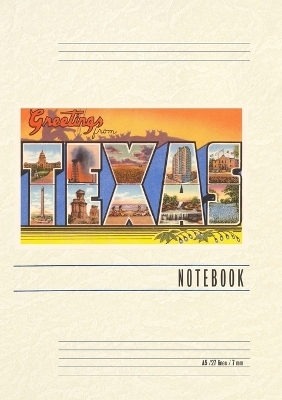 Vintage Lined Notebook Greetings from Texas