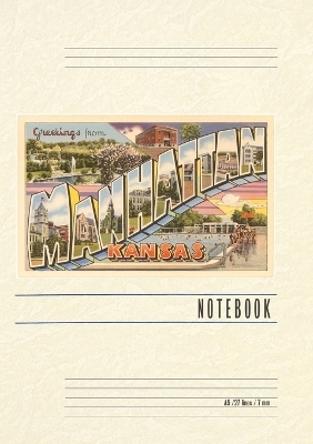 Vintage Lined Notebook Greetings from Manhattan