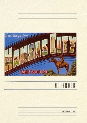 Vintage Lined Notebook Greetings from Kansas City