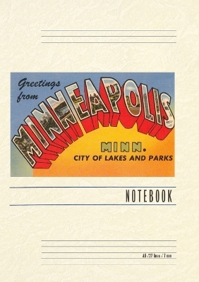 Vintage Lined Notebook Greetings from Minneapolis