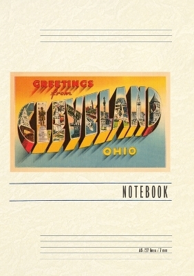 Vintage Lined Notebook Greetings from Cleveland