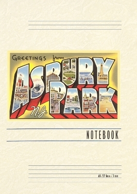 Vintage Lined Notebook Greetings from Asbury Park, New Jersey