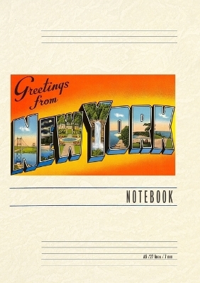 Vintage Lined Notebook Greetings from New York