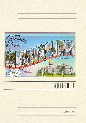 Vintage Lined Notebook Greetings from Mississippi