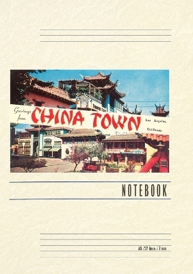 Vintage Lined Notebook Greetings from China Town