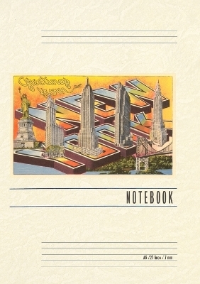 Vintage Lined Notebook Greetings from New York City