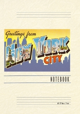 Vintage Lined Notebook Greetings from New York City