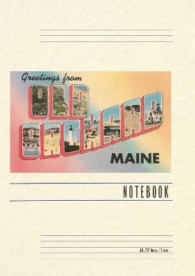 Vintage Lined Notebook Greetings from Old Orchard