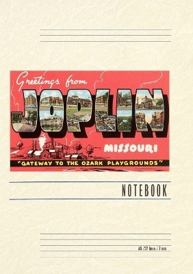 Vintage Lined Notebook Greetings from Joplin