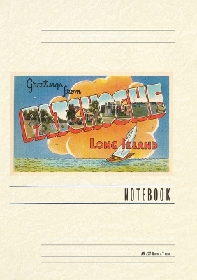 Vintage Lined Notebook Greetings from Patchogue, Long Island, New York