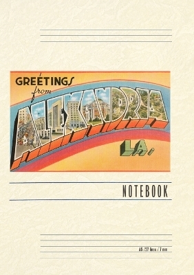 Vintage Lined Notebook Greetings from Alexandria, Louisiana