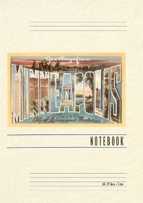 Vintage Lined Notebook Greetings from Minneapolis