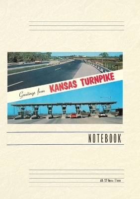 Vintage Lined Notebook Greetings from Kansas Turnpike