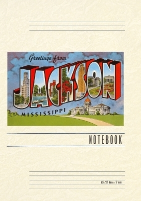 Vintage Lined Notebook Greetings from Jackson