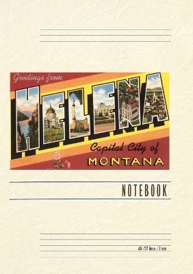 Vintage Lined Notebook Greetings from Helena, Montana