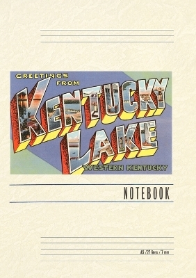 Vintage Lined Notebook Greetings from Kentucky Lake