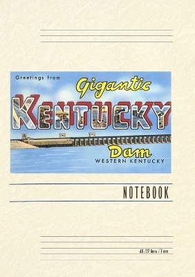 Vintage Lined Notebook Greetings from Gigantic Kentucky Dam