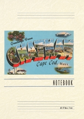 Vintage Lined Notebook Greetings from Chatham, Mass