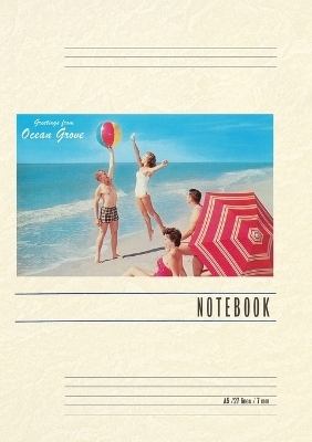 Vintage Lined Notebook Greetings from Ocean Grove, New Jersey