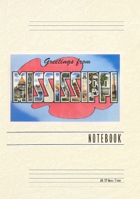 Vintage Lined Notebook Greetings from Mississippi