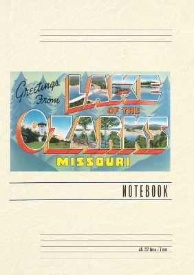 Vintage Lined Notebook Greetings from Lake of the Ozarks