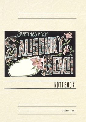 Vintage Lined Notebook Greetings from Salisburty Beach