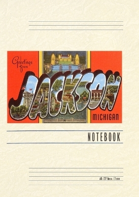 Vintage Lined Notebook Greetings from Jackson