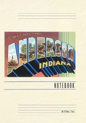 Vintage Lined Notebook Greetings from Anderson