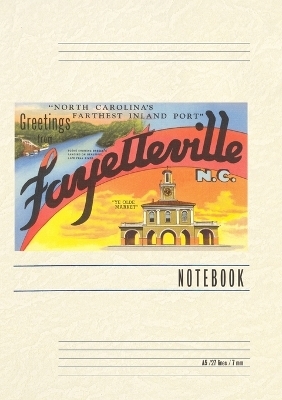 Vintage Lined Notebook Greetings from Fayetteville