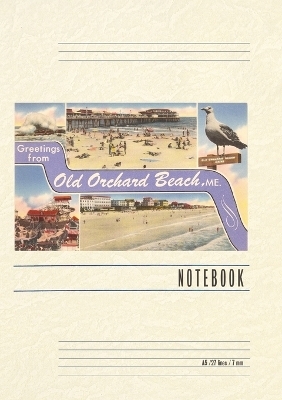 Vintage Lined Notebook Greetings from Old Orchard Beach