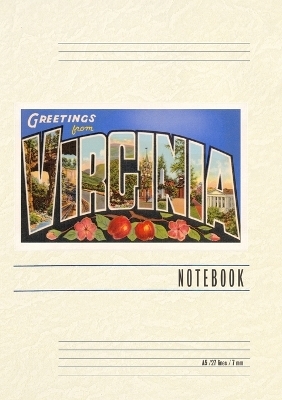 Vintage Lined Notebook Greetings from Virginia