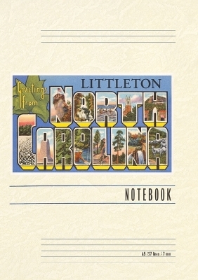 Vintage Lined Notebook Greetings from Littlelton