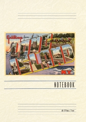 Vintage Lined Notebook Greetings from Long Island, New York