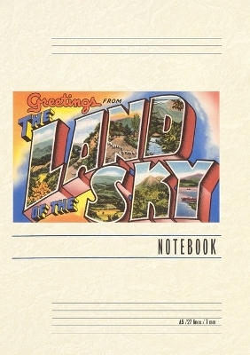 Vintage Lined Notebook Greetings from the Land of the Sky