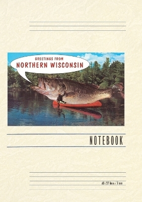 Vintage Lined Notebook Greetings from Northern Wisconsin