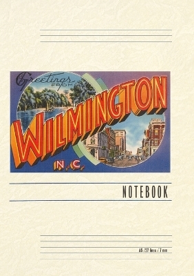 Vintage Lined Notebook Greetings from Wilmington