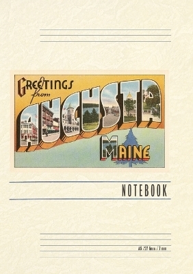 Vintage Lined Notebook Greetings from Augusta