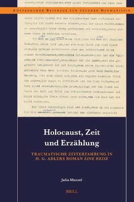 Holocaust, Zeit und Erzählung - Julia Menzel