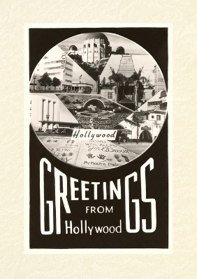 Vintage Lined Notebook Greetings from Hollywood, California