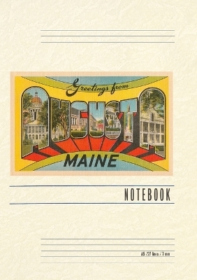 Vintage Lined Notebook Greetings from Augusta