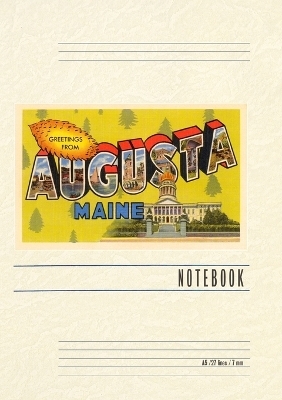 Vintage Lined Notebook Greetings from Augusta