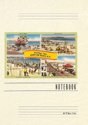 Vintage Lined Notebook Greetings from Hampton Beach