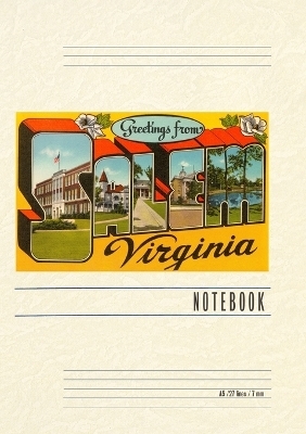 Vintage Lined Notebook Greetings from Salem