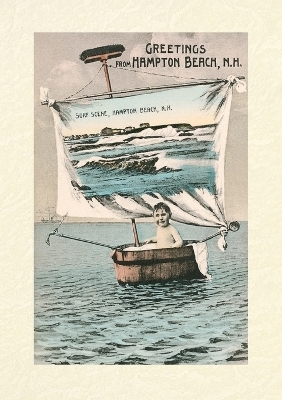 Vintage Lined Notebook Greetings from Hampton Beach