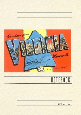 Vintage Lined Notebook Greetings from Virginia