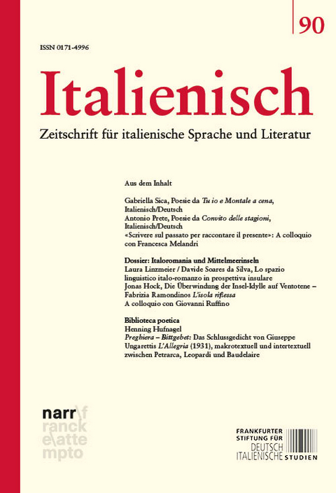 Italienisch Band 90 | 45. Jahrgang, Heft 2 - Marc Föcking