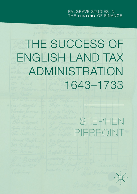 The Success of English Land Tax Administration 1643–1733 - Stephen Pierpoint