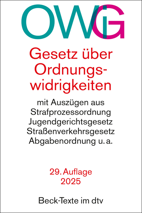 Gesetz über Ordnungswidrigkeiten