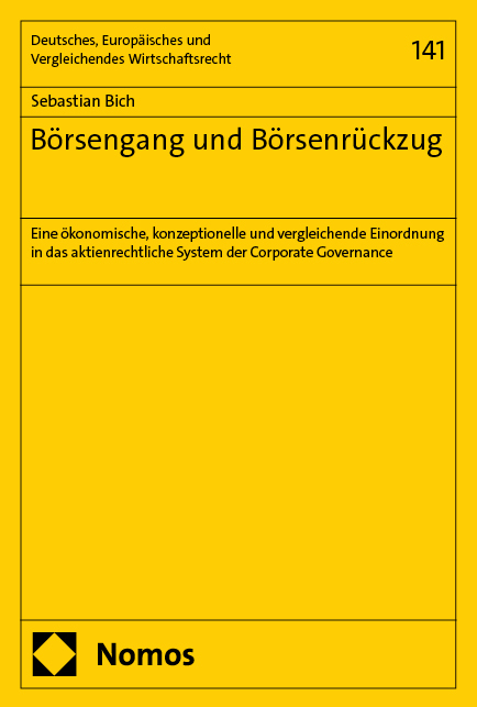 Börsengang und Börsenrückzug - Sebastian Bich