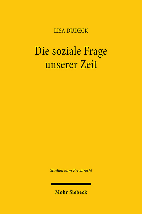 Die soziale Frage unserer Zeit - Lisa Dudeck